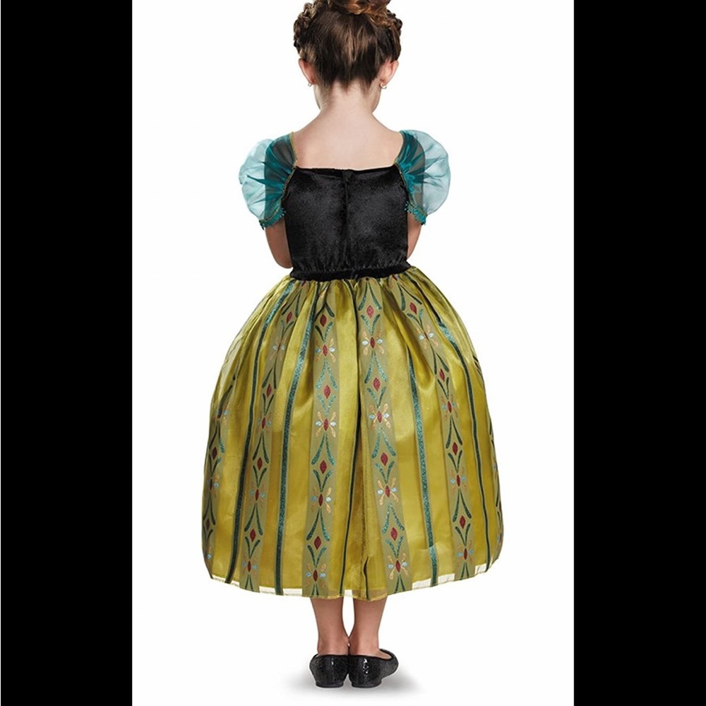 Any3 for$25🆕 Disney Frozen Coronation Anna costume DRESS, choker, and comb LG… - Picture 3 of 9